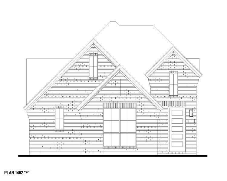 Plan 1402 Elevation F