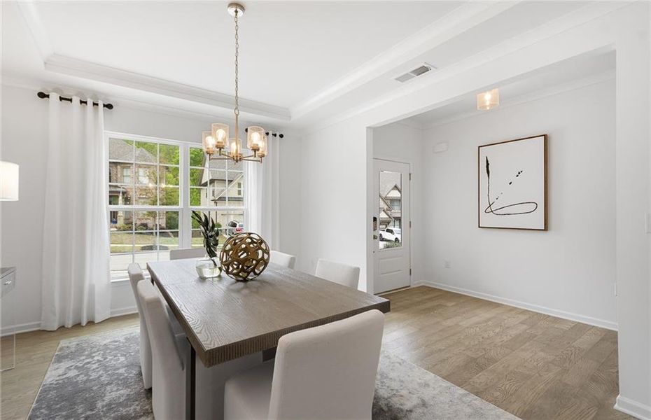 Furnished interior view inside a new home in Sierra Creek, Hoschton (Image 18).