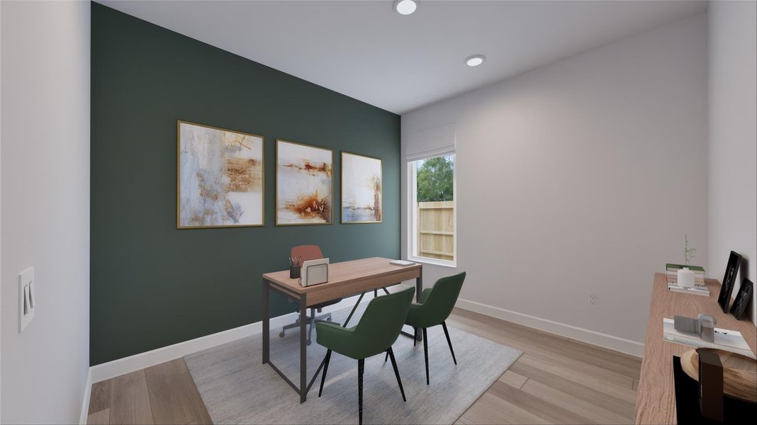 Furnished interior view inside a new home in Oakberry Trails, Waller (Image 14).