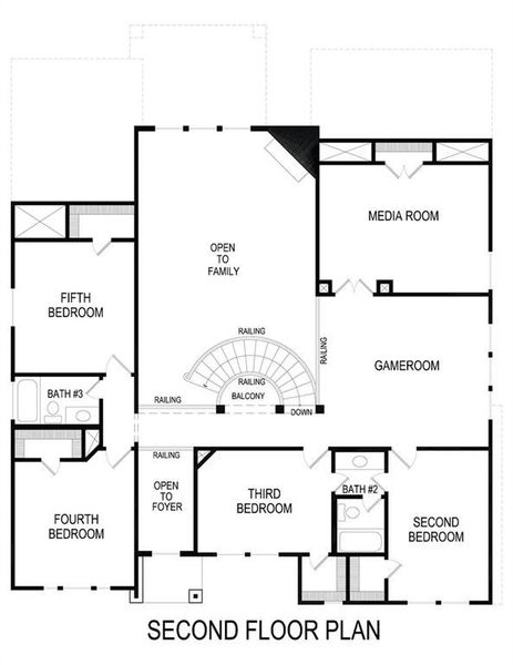 Media) Second Floor Plan Media) Second Floor Plan