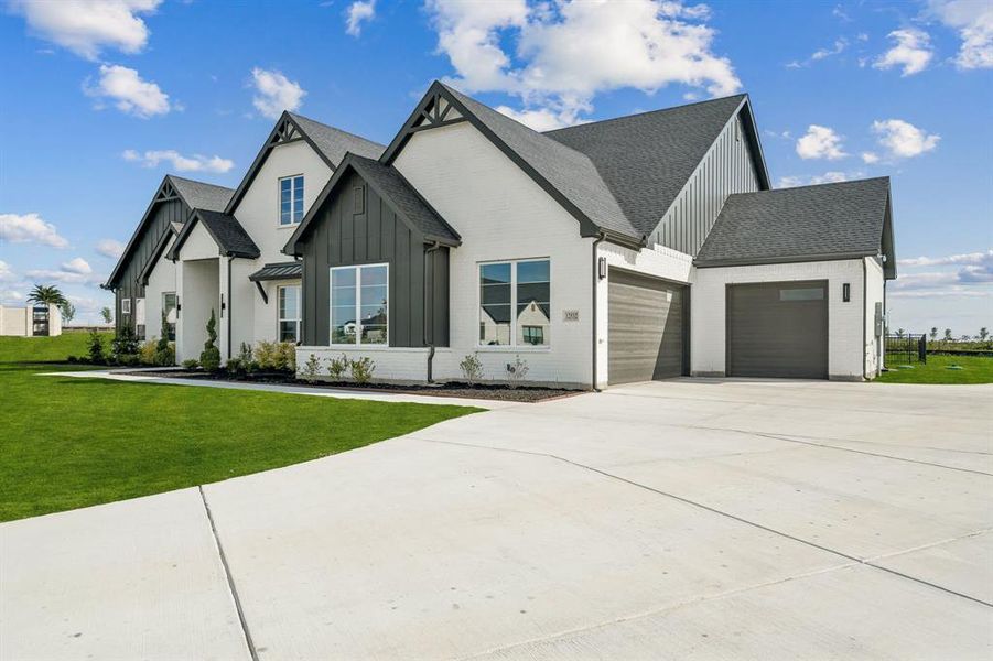 Front exterior of a new home in , Fort Worth, TX, highlighting curb appeal (Image 1). Front exterior of a new home in , Fort Worth, TX, highlighting curb appeal (Image 1).