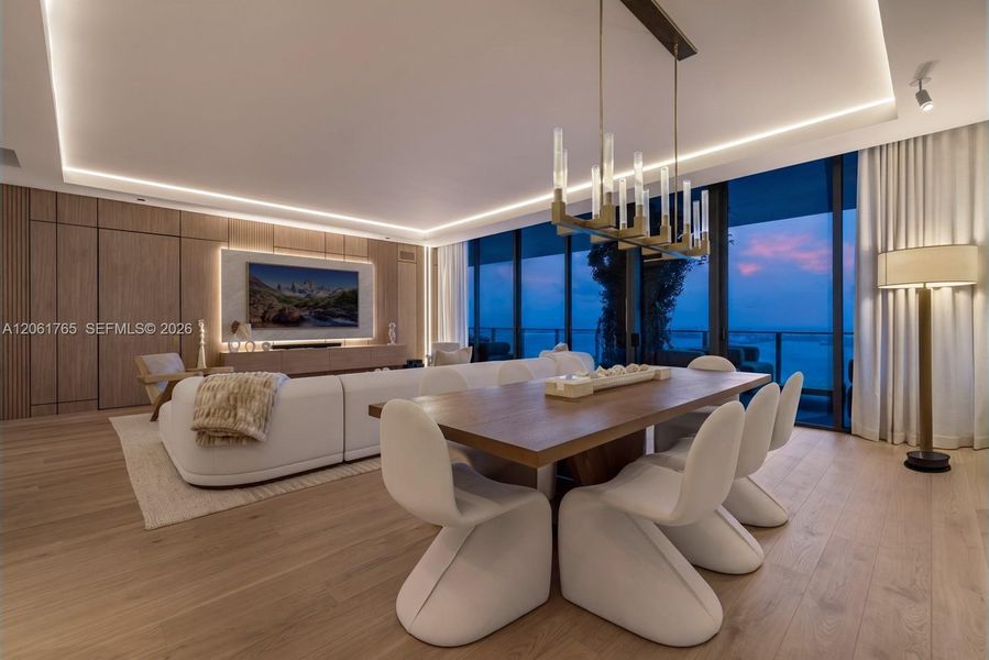 Furnished interior view inside a new home in , Miami (Image 7). Furnished interior view inside a new home in , Miami (Image 7).