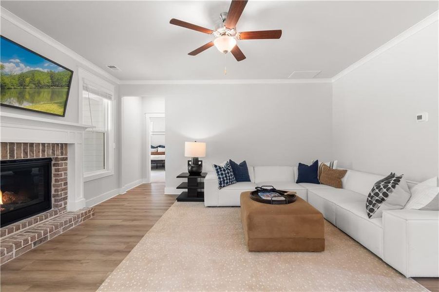 Furnished interior view inside a new home in Brush Arbor, McDonough (Image 29).