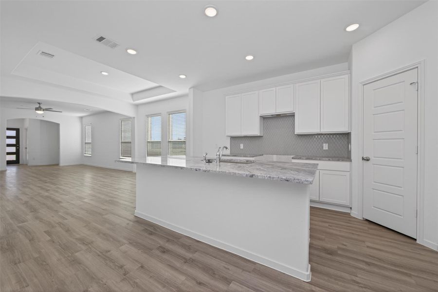 Furnished interior view inside a new home in Enclave at Willis, Willis (Image 9).