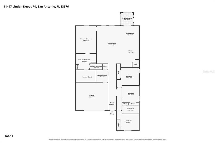 2D floor plan layout of this home in Mirada, San Antonio, FL (Image 5).