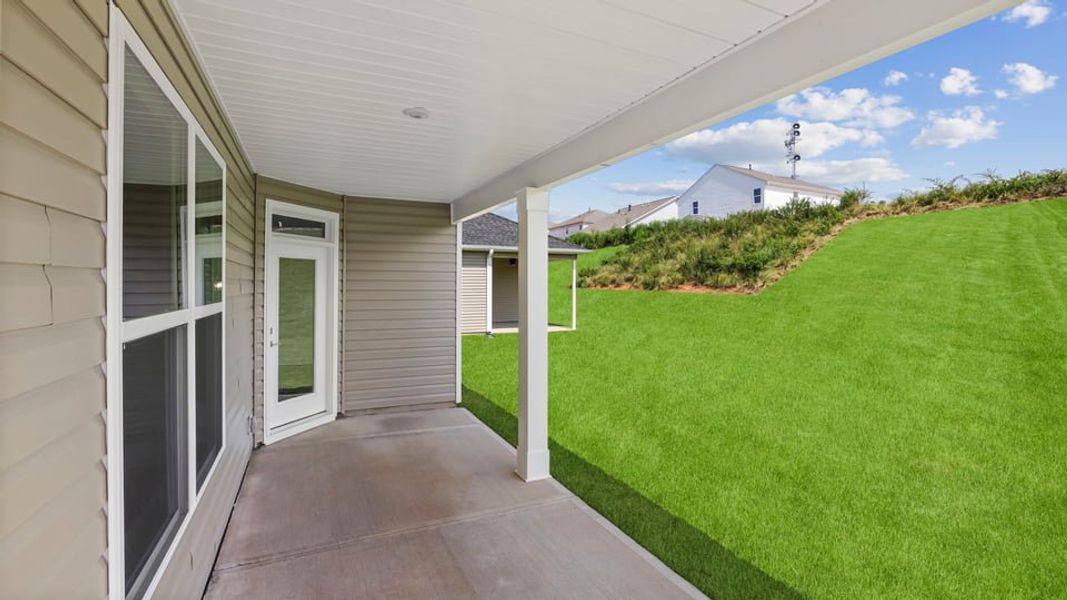 Exterior details and patio area of a home in Briargate, Fountain Inn (Image 20).