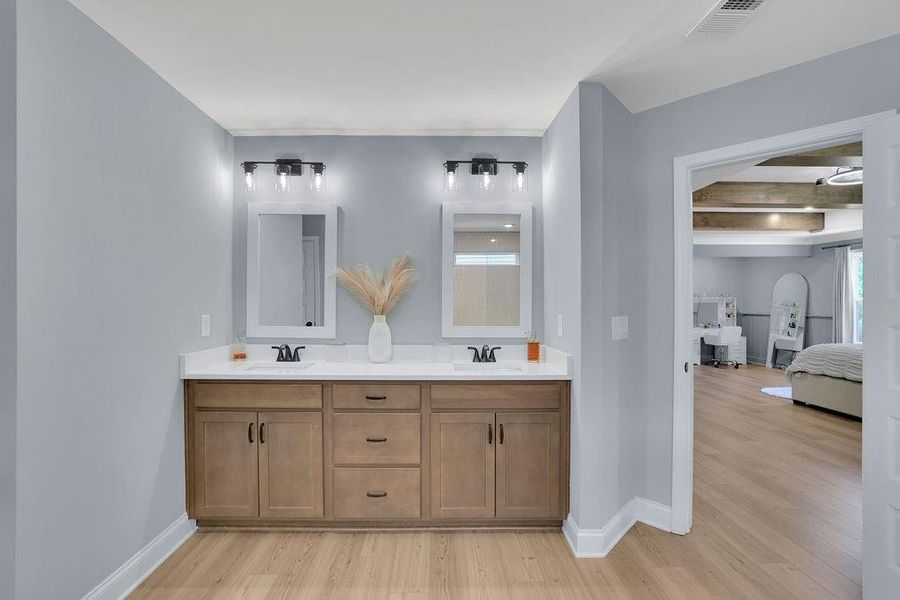 Furnished interior view inside a new home in , Flowery Branch (Image 39).