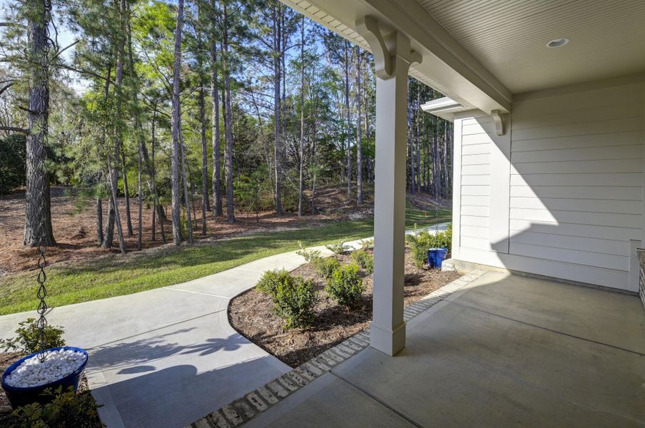 Exterior details and patio area of a home in Lake Carolina Townhomes, Columbia (Image 4).