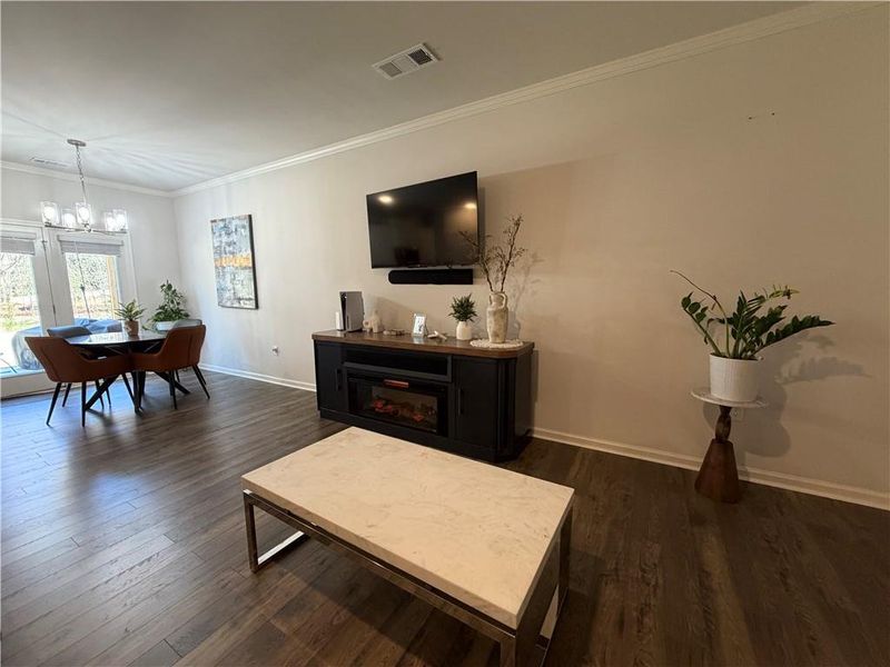 Furnished interior view inside a new home in , Buford (Image 9).