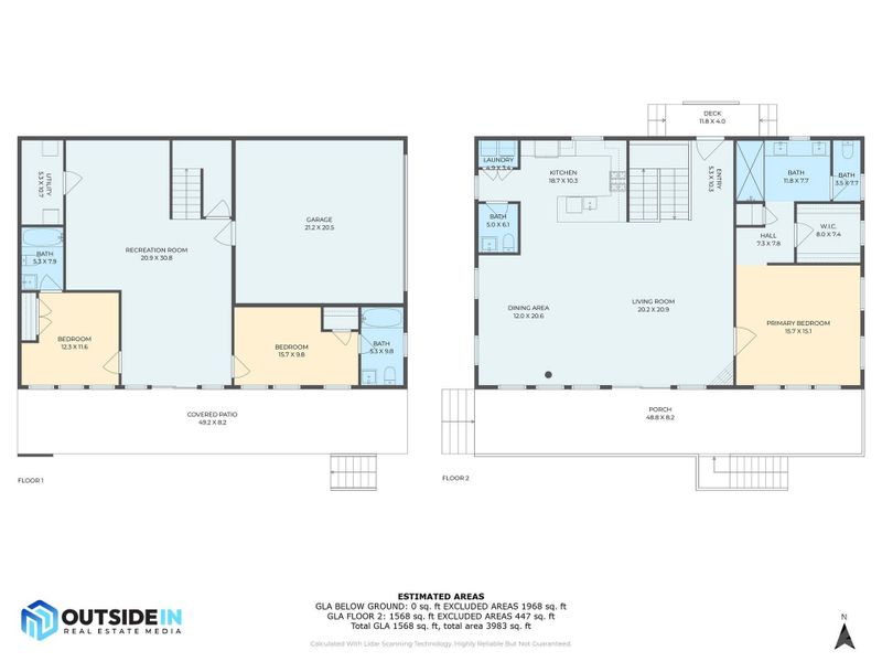 2D floor plan layout of this home in , Asheville, NC (Image 3).