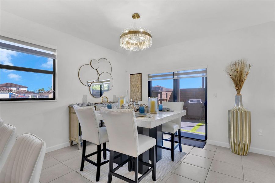 Furnished interior view inside a new home in , Miami (Image 22).