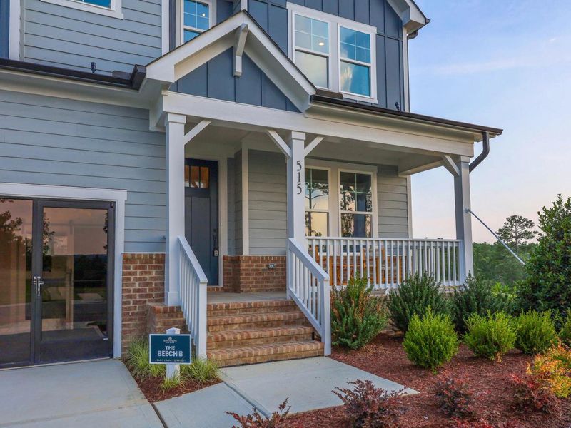 Representative exterior details of a home built from the The Beech B by Davidson Homes LLC in Enclave at Belmont, Belmont (Image 30).