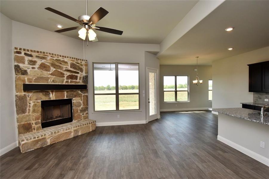 Furnished interior in a model home at Stone Henge II in Sanger (Image 7).
