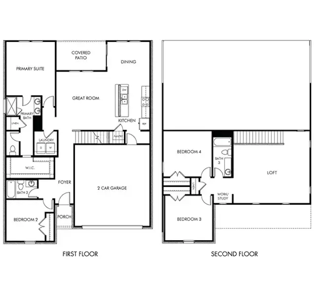 2D floor plan layout of this home in River Ridge, Crandall, TX (Image 2). 2D floor plan layout of this home in River Ridge, Crandall, TX (Image 2).
