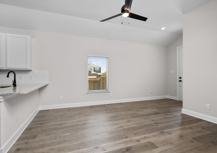 The family room has a window that lets in great, natural light. The family room has a window that lets in great, natural light.
