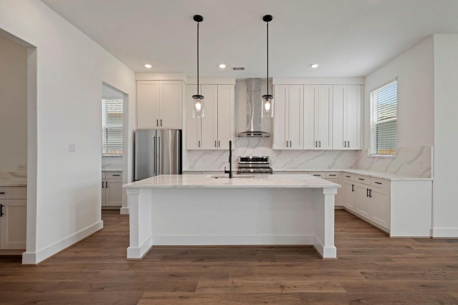 Furnished interior view inside a new home in Hallimore Ranch, Rosenberg (Image 3). Furnished interior view inside a new home in Hallimore Ranch, Rosenberg (Image 3).