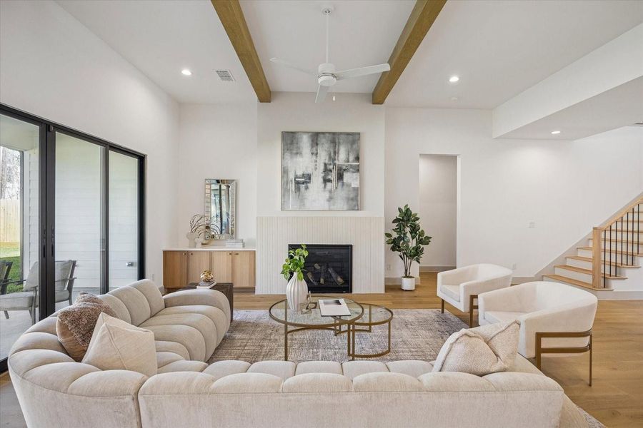 Furnished interior view inside a new home in , Houston (Image 8). Furnished interior view inside a new home in , Houston (Image 8).