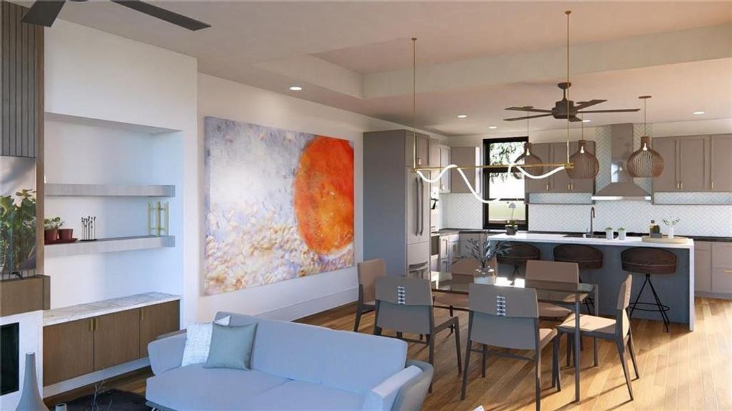 Furnished interior view inside a new home in , Duluth (Image 8).