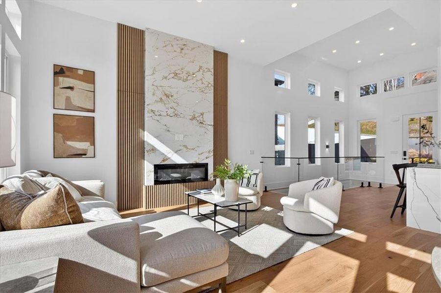 Furnished interior view inside a new home in , Canton (Image 30).