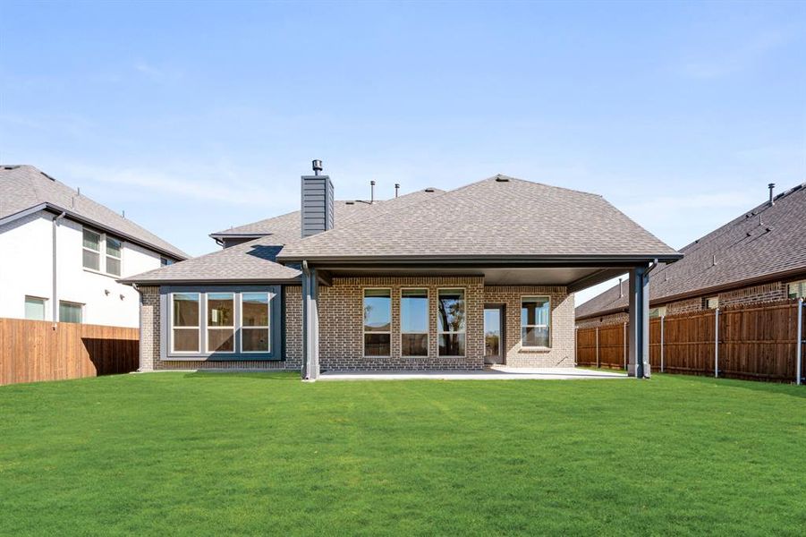 Exterior details and patio area of a home in Ridge Ranch Classic 60, Mesquite (Image 21).