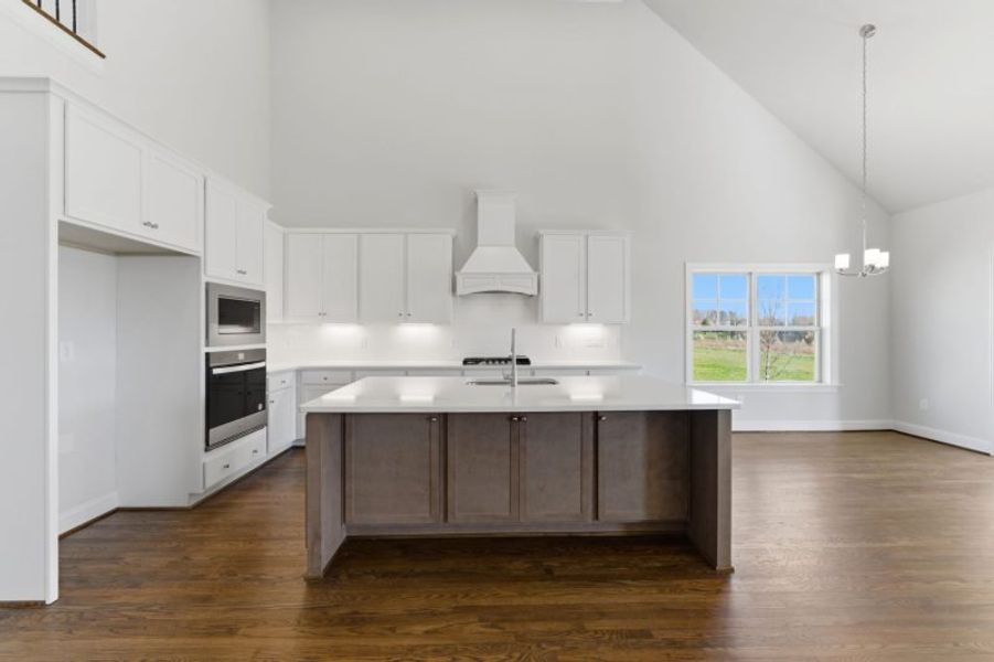 Representative furnished interior of a home built from the Hampton by Keystone Homes NC in Preserve at Carriage Cove, Oak Ridge (Image 17).