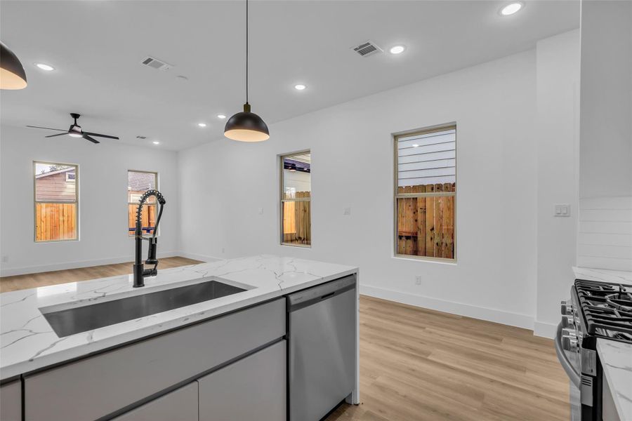 Furnished interior view inside a new home in , Houston (Image 14). Furnished interior view inside a new home in , Houston (Image 14).