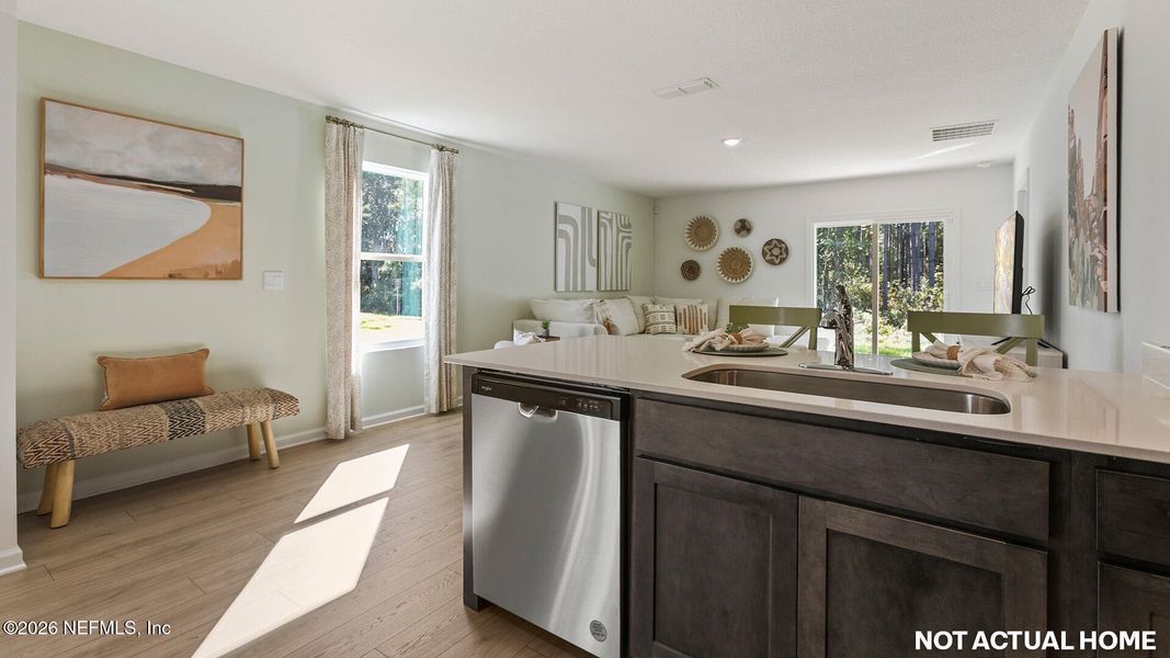 Furnished interior view inside a new home in Rookery, Green Cove Springs (Image 7).
