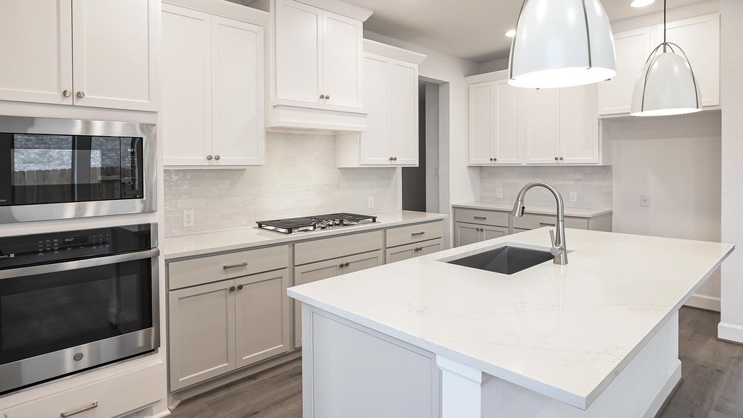 Furnished interior view inside a new home in Crosswinds, Kyle (Image 15).