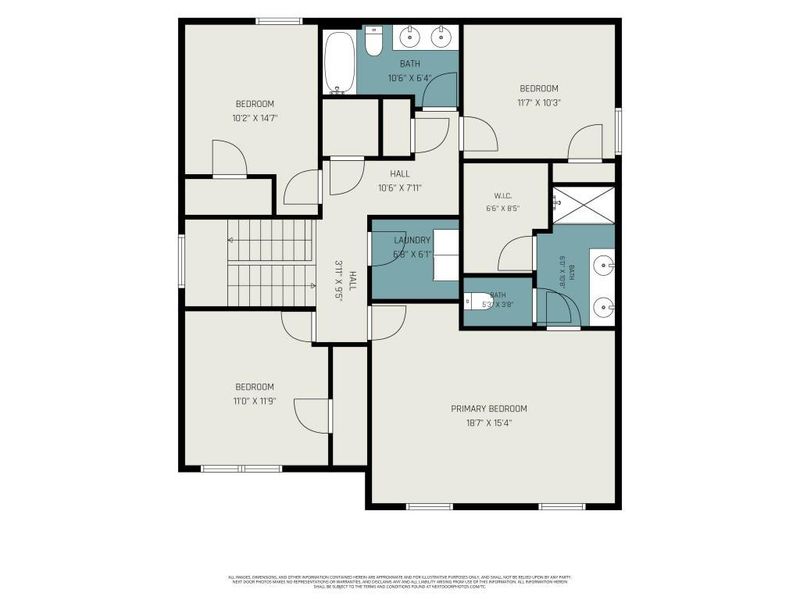 2D floor plan layout of this home in , Fairburn, GA (Image 6).