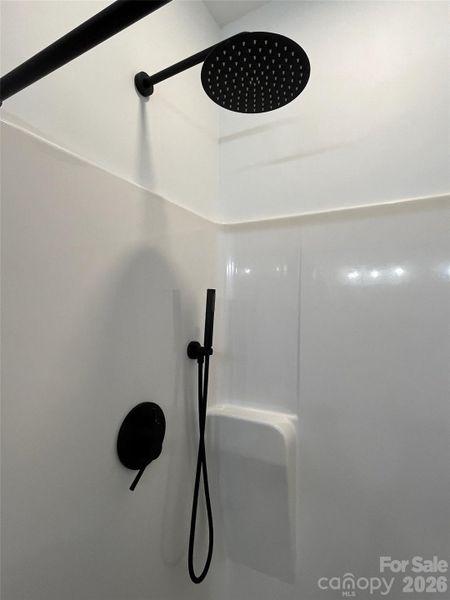Master shower fixtures