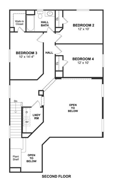 2D floor plan layout for the Darlington II by K. Hovnanian® Homes in The Landing, New Caney, TX (Image 4). 2D floor plan layout for the Darlington II by K. Hovnanian® Homes in The Landing, New Caney, TX (Image 4).