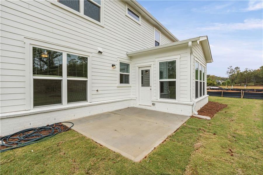 Exterior details and patio area of a home in Rose Creek, Cumming (Image 27).
