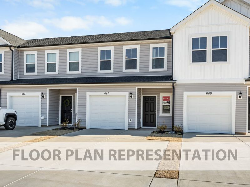 The Griffin 2 Bedroom Townhome Front Exterior View 2 | A New Plan by Ivey Homes The Griffin 2 Bedroom Townhome Front Exterior View 2 | A New Plan by Ivey Homes