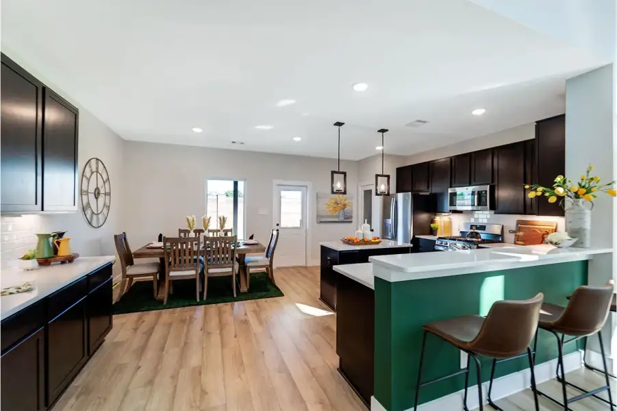 Representative furnished interior of a home built from the Trinity by CastleRock Communities in Creekhaven, Iowa Colony (Image 10).