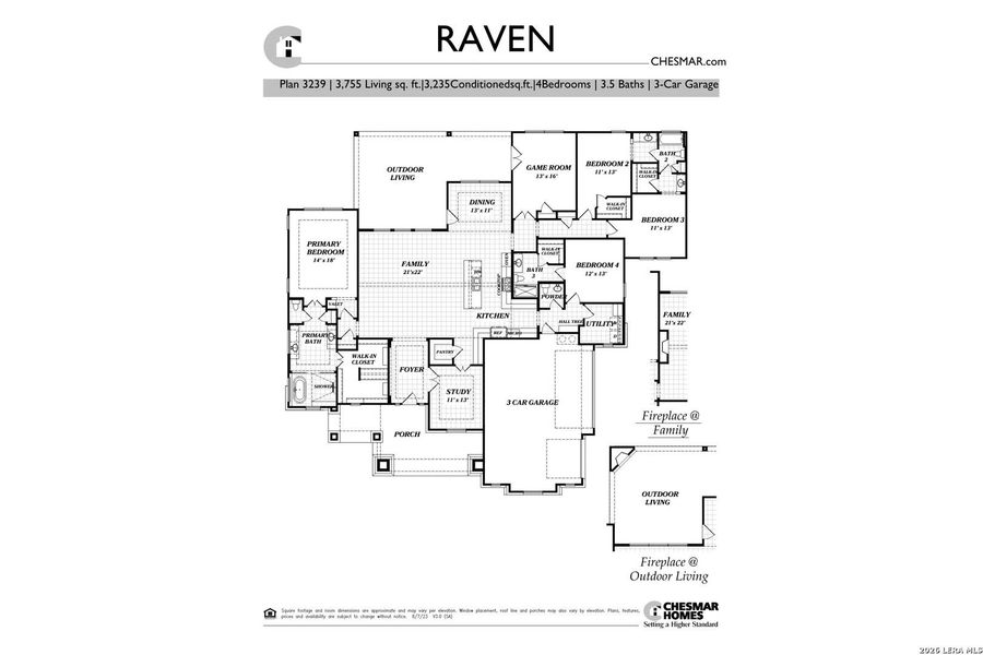 2D floor plan layout of this home in Caliza Reserve, Boerne, TX (Image 5). 2D floor plan layout of this home in Caliza Reserve, Boerne, TX (Image 5).