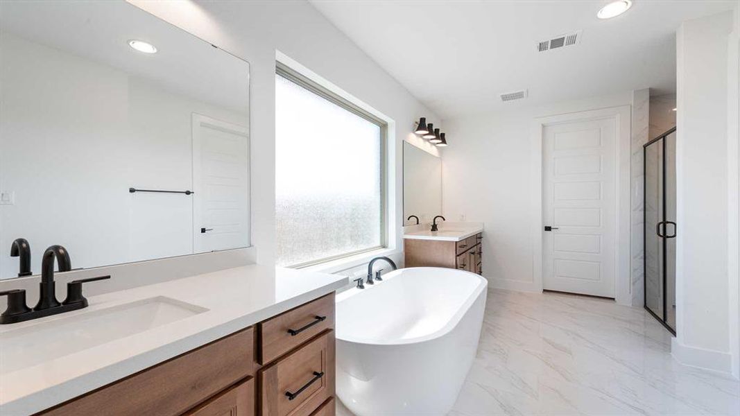 Furnished interior view inside a new home in Mosaic 50', Celina (Image 6).