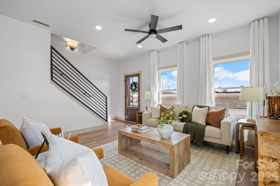 Furnished interior view inside a new home in , Hickory (Image 10).
