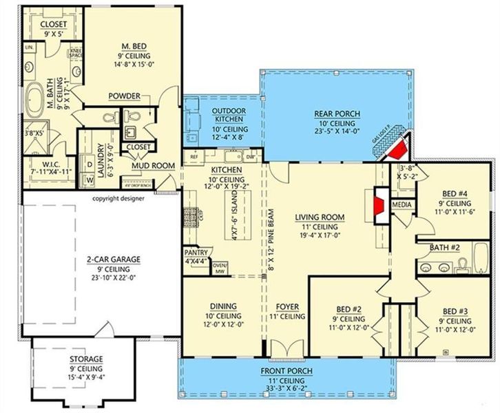 2D floor plan layout of this home in , Buchanan, GA (Image 4).