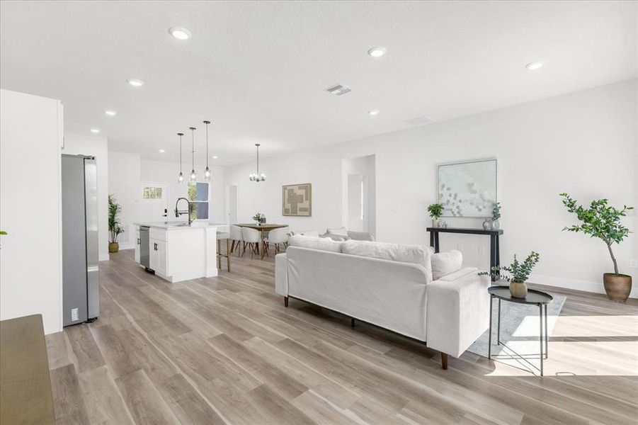 Furnished interior view inside a new home in , Ocala (Image 18). Furnished interior view inside a new home in , Ocala (Image 18).