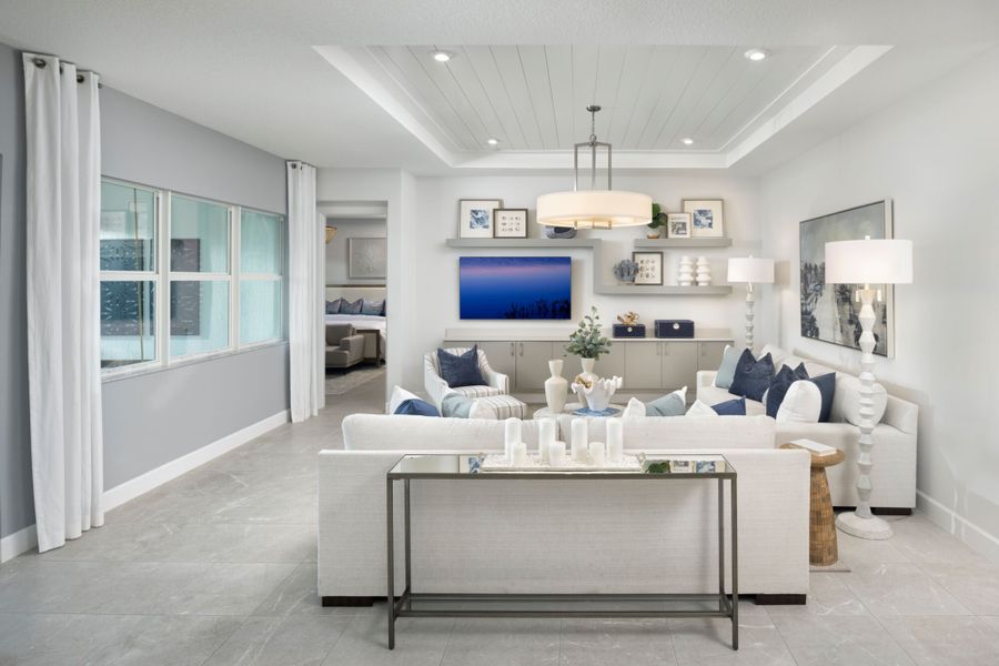 Furnished interior view inside a new home in Tradition, Port St. Lucie (Image 9).