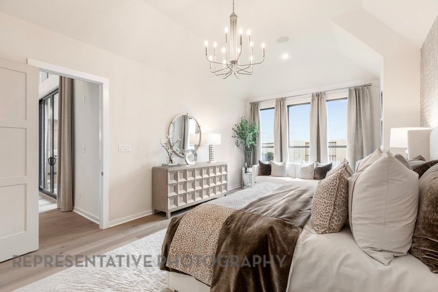 Furnished interior view inside a new home in Jordan Ranch: 65ft. lots, Fulshear (Image 39).