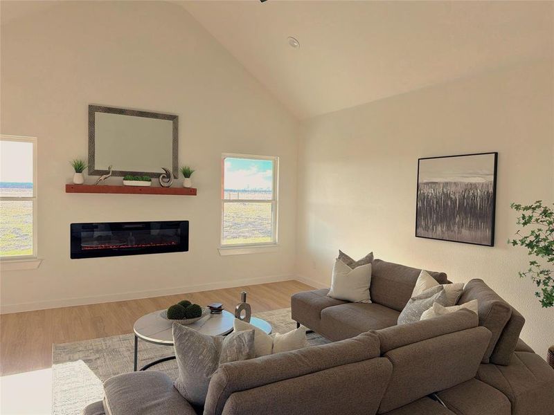 Furnished interior view inside a new home in , Waxahachie (Image 6).