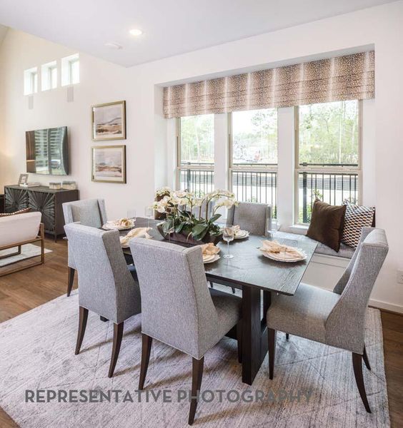 Furnished interior view inside a new home in Bridgeland Central, Cypress (Image 27). Furnished interior view inside a new home in Bridgeland Central, Cypress (Image 27).