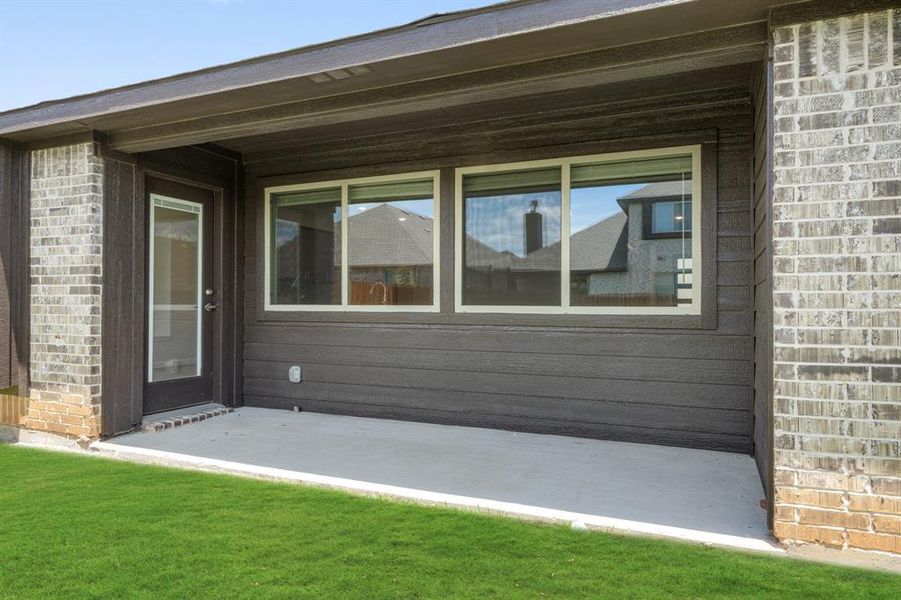 Front exterior of a new home in Godley Ranch Elements, Godley, TX, highlighting curb appeal (Image 17). Front exterior of a new home in Godley Ranch Elements, Godley, TX, highlighting curb appeal (Image 17).