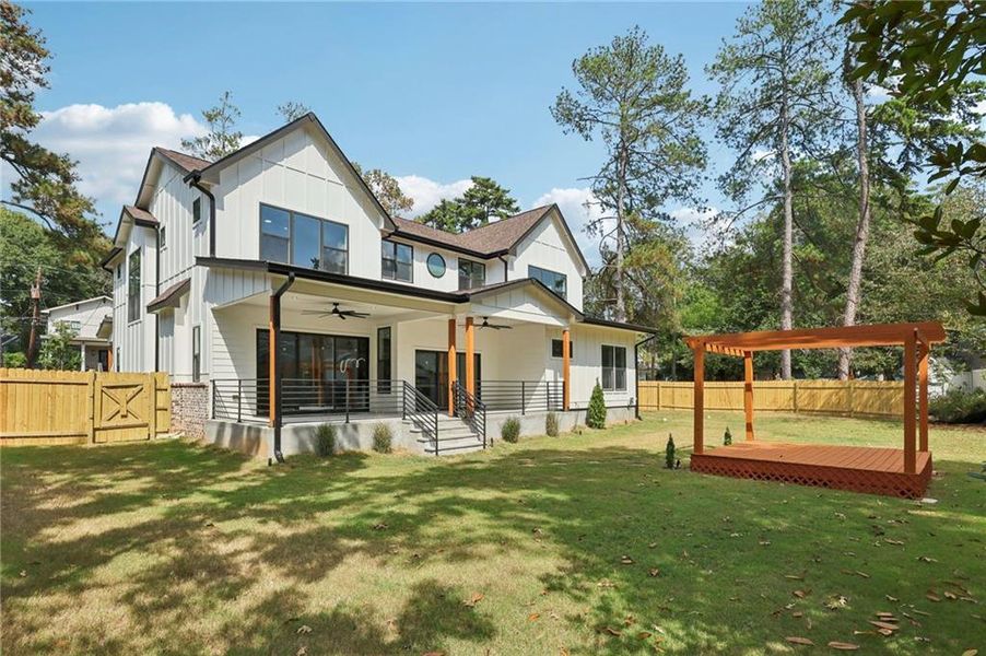 Exterior details and patio area of a home in , Atlanta (Image 4).