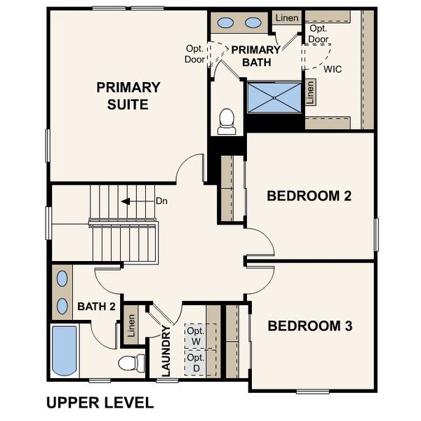2D floor plan layout for the Leyland by Century Communities in The Highlands Collection at Skyline Village, San Tan Valley, AZ (Image 4). 2D floor plan layout for the Leyland by Century Communities in The Highlands Collection at Skyline Village, San Tan Valley, AZ (Image 4).