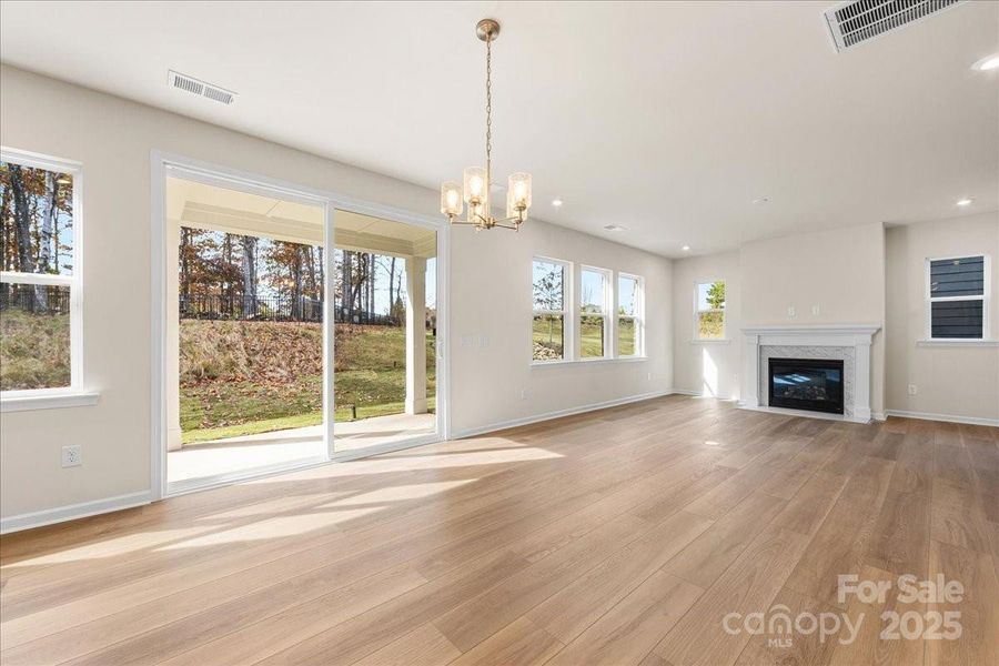 Seamlessly Blended Spaces from Dining to Great Room.