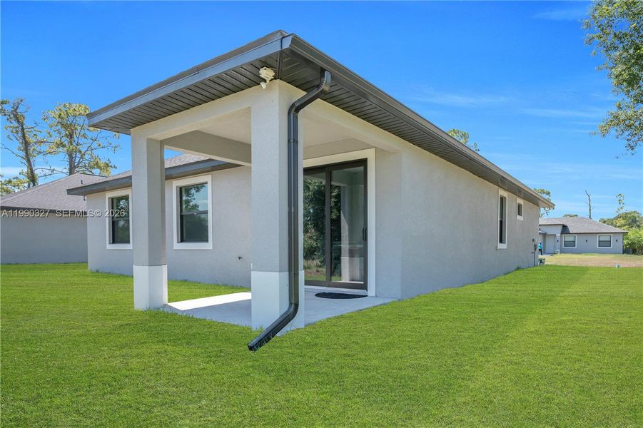 Exterior details and patio area of a home in , Labelle (Image 4). Exterior details and patio area of a home in , Labelle (Image 4).