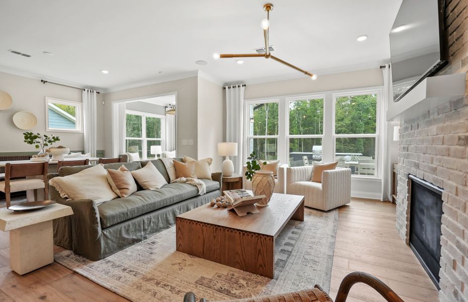 Furnished interior view inside a new home in Forest Creek, Waxhaw (Image 3). Furnished interior view inside a new home in Forest Creek, Waxhaw (Image 3).