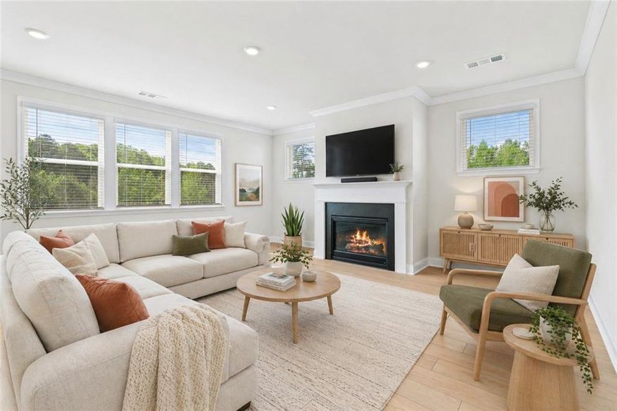 Furnished interior view inside a new home in , Lawrenceville (Image 38).